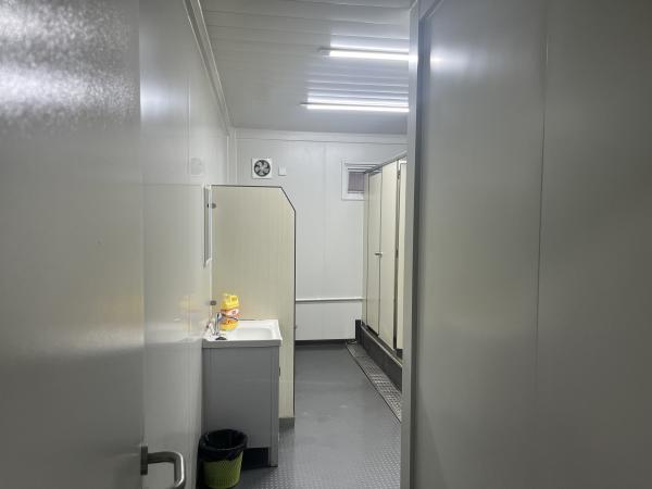 Espaço de caixa Escritório portátil modular personalizado com parede de vidro para o canteiro de obras e área de mineração