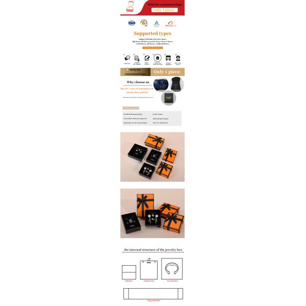 Fabrication en gros Jeux de boîtes de bijoux Emballage personnalisé Logo personnalisé Collier de luxe Bracelet Boucle d'oreille Bague Jeux de bijoux Ensemble Emballage Papeterie de carton Boîte à bijoux avec papillon