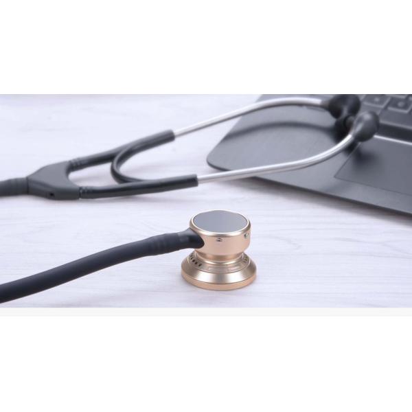 Доктор Нержавеющая сталь Цифровой стетоскоп Интеллектуальное медицинское оборудование