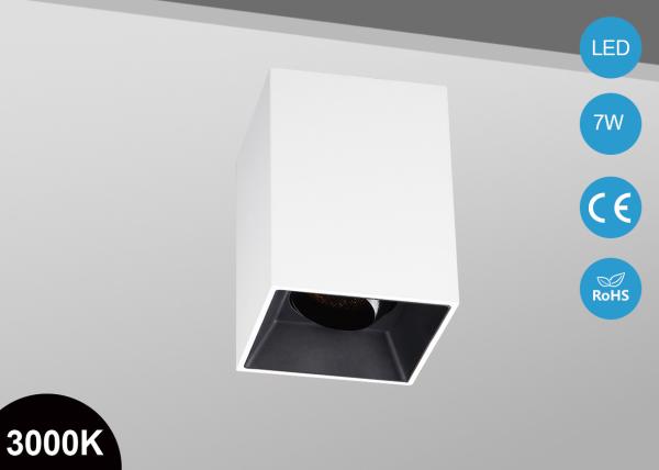 7W Tiltable Surface Mount LED Lights COB Square Ceiling Downlights LED Commercial Lighting