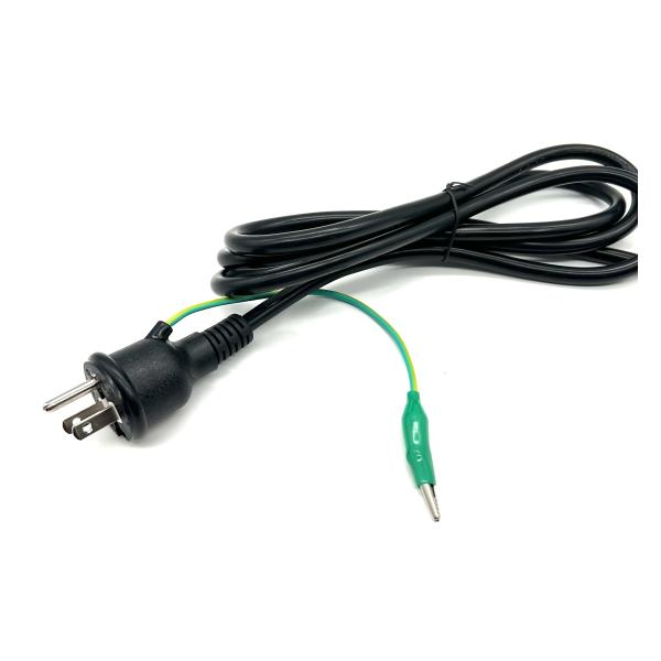 Mercado de Japón AC Extensión 15A125V Cable de cable de energía de cobre puro con cable de energía impermeable de 3 puntas