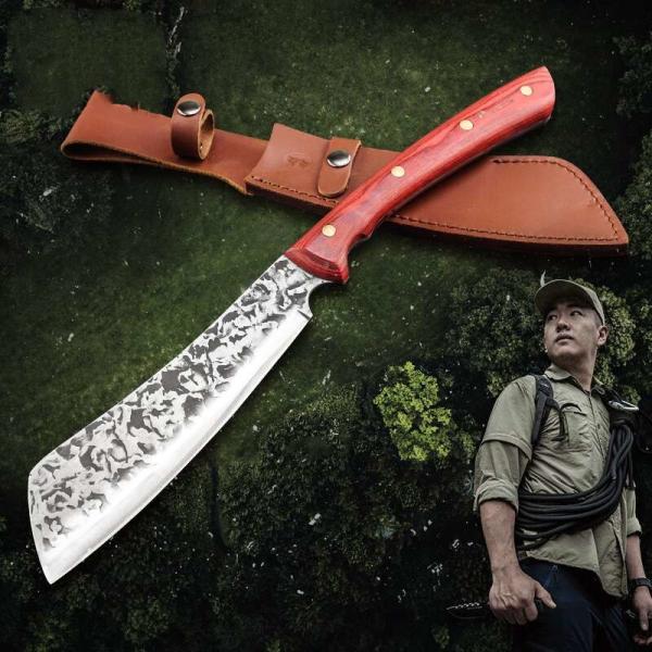 SS440 Damascus Steel Machete 3C Survival Knife Foldable High Safety