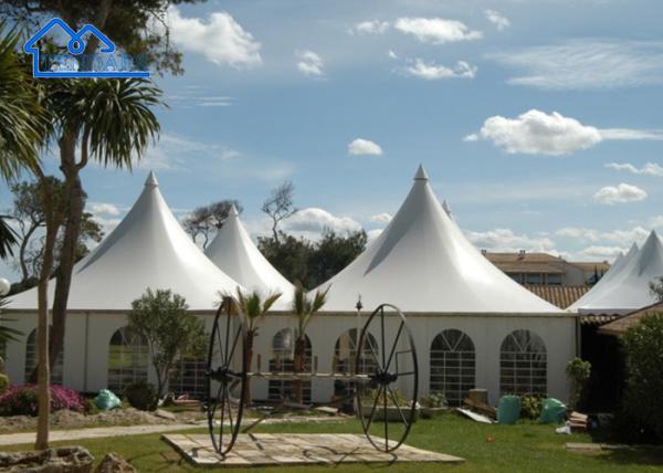 Waterproof, Fireproof Wedding Tent Pagoda white canvas tent For Outdoor Party,Event,Wedding etc