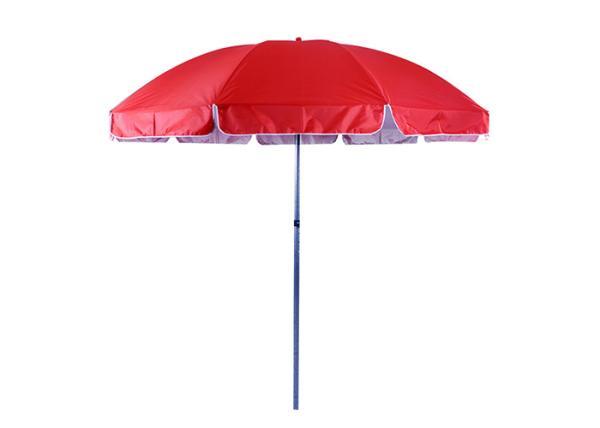 Steel Pole Outdoor Sun Umbrella Parasol Beach Umbrella With Fiberglass Ribs