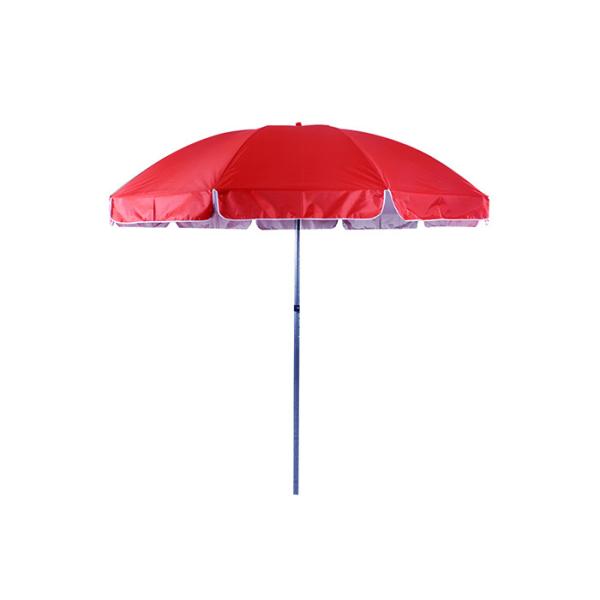 Steel Pole Outdoor Sun Umbrella Parasol Beach Umbrella With Fiberglass Ribs