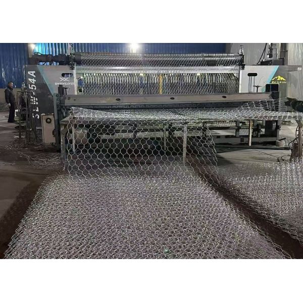 High Output Automatic Gabion Mesh Machine PLC Control Easy Operate