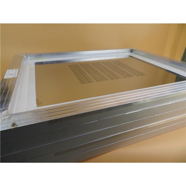 Fama de acero inoxidable del aluminio de la plantilla 520x420m m del PWB SMT de la cuña 0.12m m