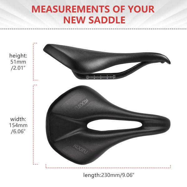 Ergonomic Arch Bicycle Saddle Seat Light Weight 149g Imitation Leather Shell