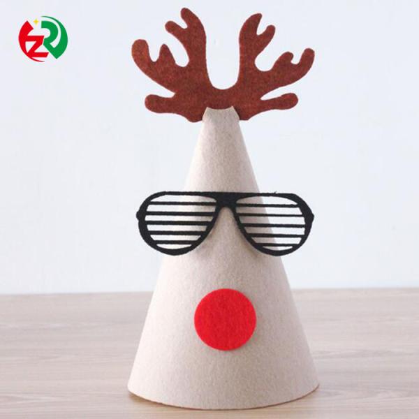 Felt Handmade Christmas Hat Mini Christmas Ornaments For Decoration