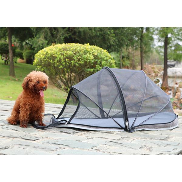 Вагонетка собаки вагонетки несущей собаки голубого холста ковбоя уютная на колесах 53x39x82cm