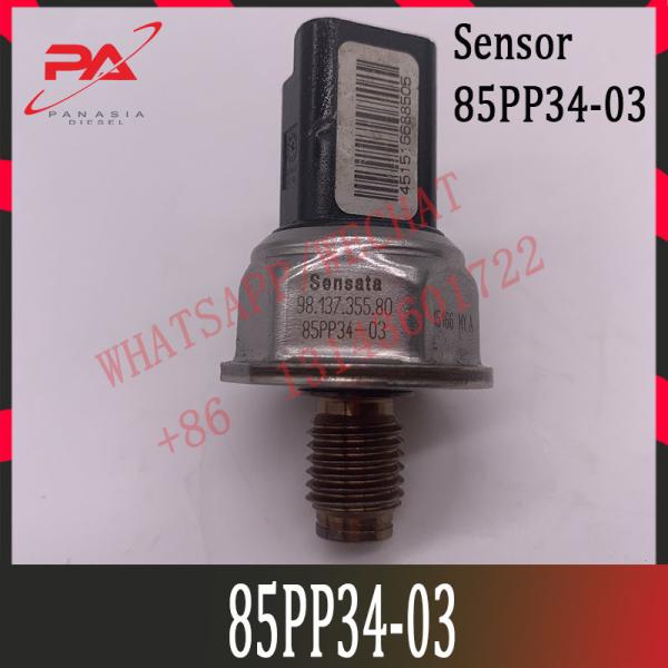 85PP34-03 New Fuel Rail Pressure Sensor For PEUGEOT CITROEN 6PH1002.1 85PP06-04 5WS40039