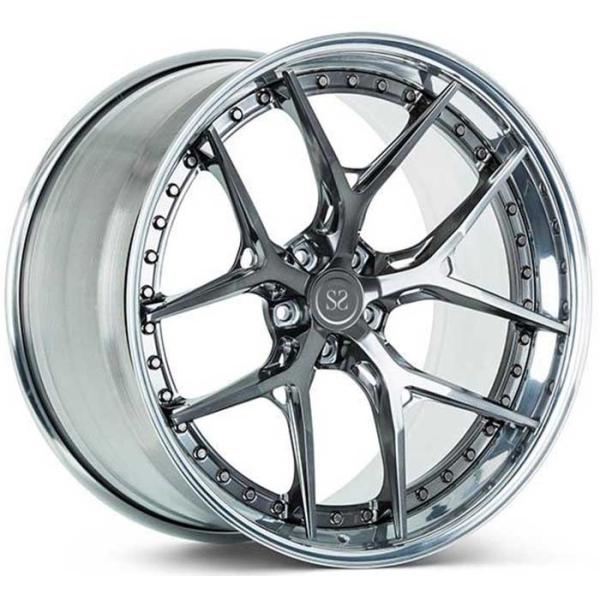 La peinture faite sur commande 3 morceaux a forgé des jantes pour Mercedes Benz