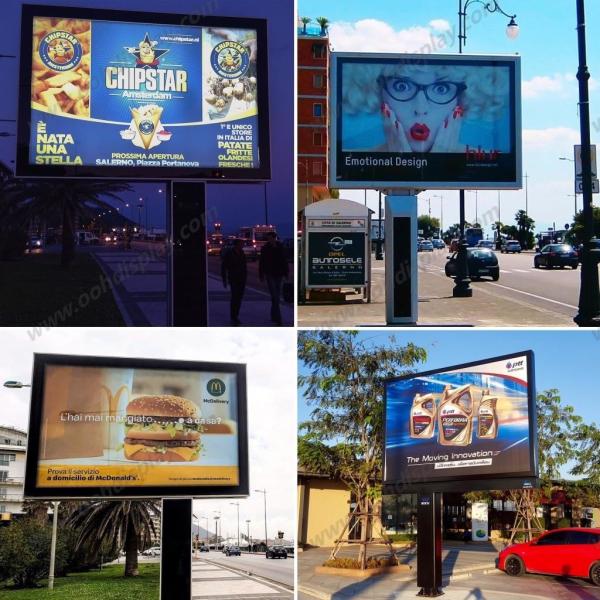 5mm tempered glass LED City light Boards Pole mount IP55 waterproof