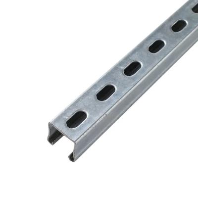 C Shaped Heavy Duty And Industrial Galvanized Steel Strut Channel Curl Width 20mm Thickness 2.5 6.5mm