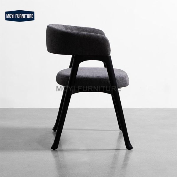 Wood Legs Synthetic Leather Dining Room Chair Luxury Metal Frame Combining Luxury and Functionality for High End Dining