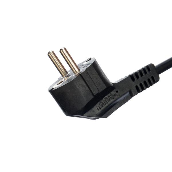 Electrical Plug Black Kema-keur Cable H05vv-f 3 Prong Extension Cord for Travel Cooker With Open End Customized Solution