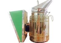 Fumeur américain vert de ruche d'abeille de style avec la boîte de soufflet de cuir d'Atificial pour l'apiculture