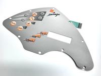 7 Way 0.1Pitch à rangée unique Crimp Housing Push Button Membrane Commutateur pour le régulateur de température