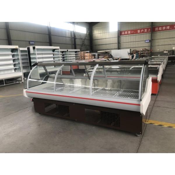 Sliding Door Butcher Meat Freezer Direct Cooling 220V