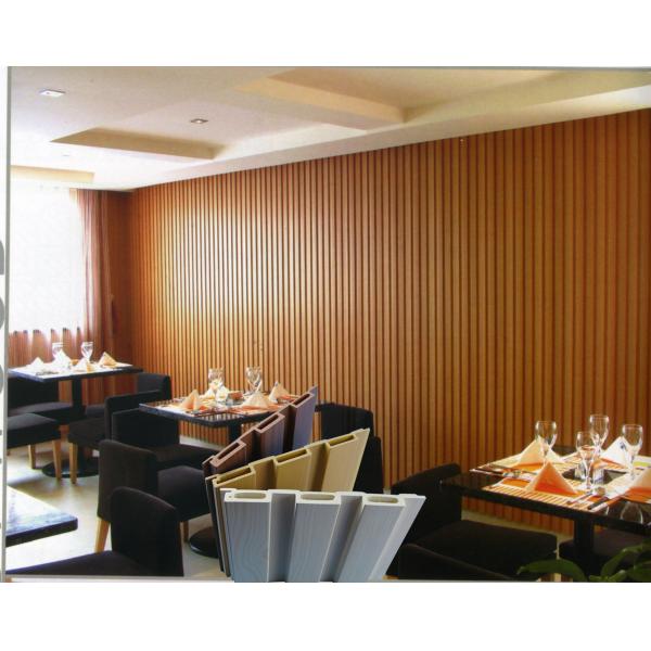 Огнеупорным деревянным напечатанная зерном панель стены ВПК на украшение 198 * 16мм