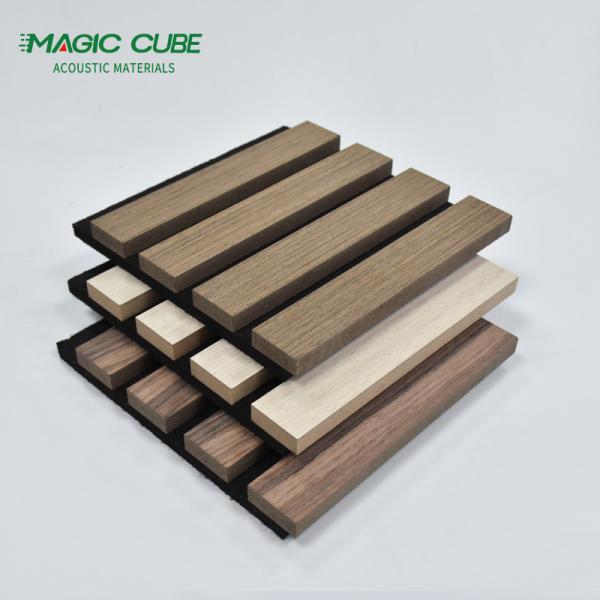 Competitive Price wall panels MDF akupanel wood slatted wall acoustic felt panels for interior decoration Wall And Ceiling