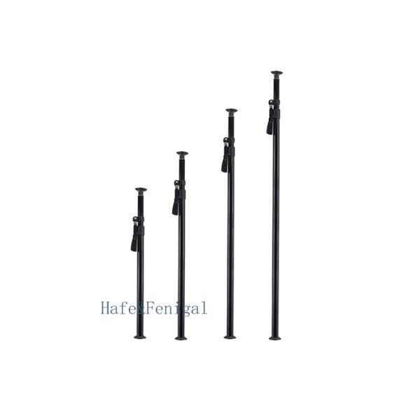 Professional M15 Silver/Black Aluminum Floor-to-Ceiling Telescopic Poles for Studio & Stage Use