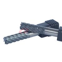 El moler de acero del titanio molino de extremo de 7 flautas con Chip Splitter