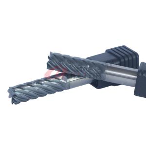 Fresa de aço do titânio moinho de extremidade de 7 flautas com Chip Splitter