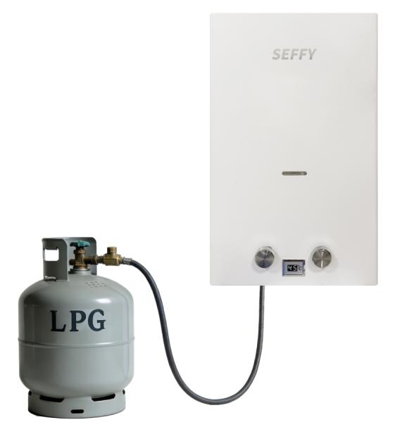 Low Nox 10-12 Liters Tankless Home Gas Water Heater Wall Mounted CE Model