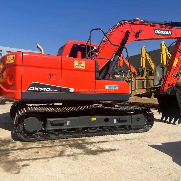 Low Price High Quality Korea Made 2024 Doosan DX140LC-9C 14Ton Crawler Hydraulic Used Excavators For Sale In Stock