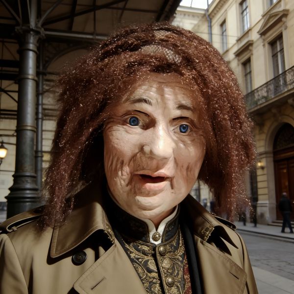 Realistic Old Man Woman Mask, Latext Wrinkle Grandma Face, Halloween Party, Carnival Prop