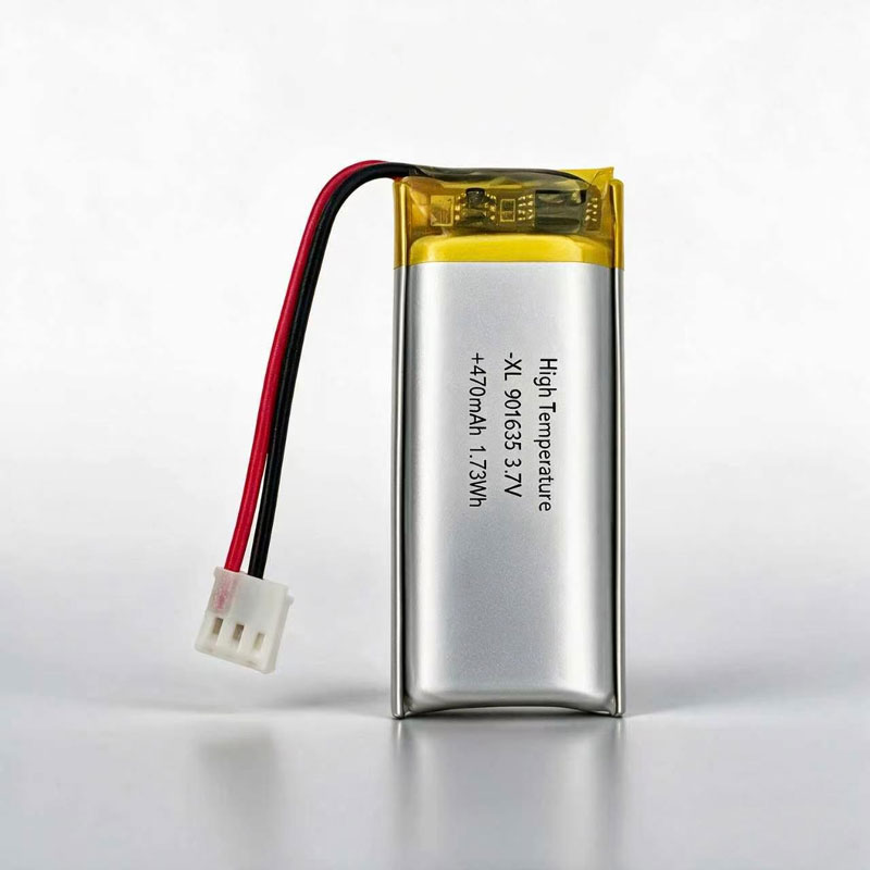 3.7V 470mAh 901635 High Temp Resistant Soft Pack Li-po Battery Safe Rechargeable Cell for IoT Smart Sensor Mini Tracker