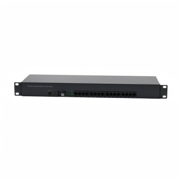 16 Channel Analog Telephone Multiplexer Rack Mount Fiber Optic Mux