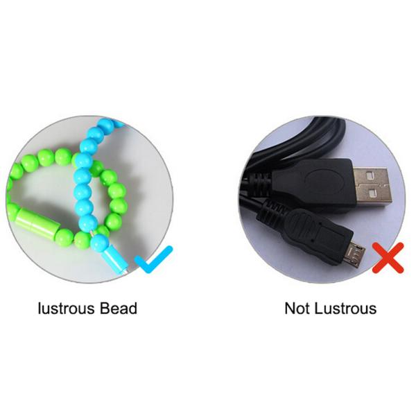 Buddha beads Micro USB Phone Charger Cable Univeral Data Sync Bracelet Charging Cable