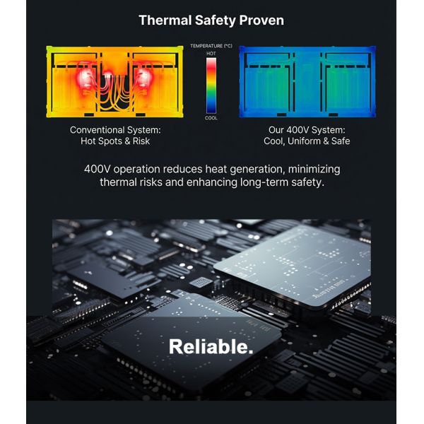 400V HV LiFePO4 Energy Storage System Expandable to 256kWh for Solar Projects