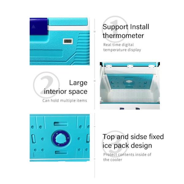 54L Ice Cool Box Hard Plastic Hard Case Cooler для сохранения тепла