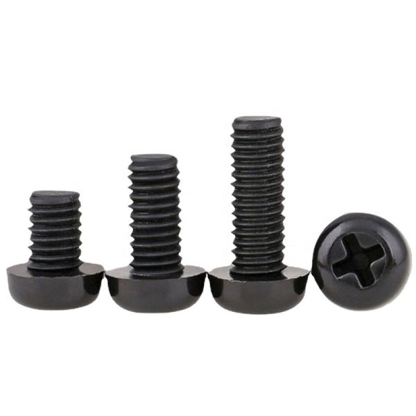 100% Inspection Before Shipment Metric Measurement System PA66 Nylon Pan Head Machine Screw with Cross Recessed Phillips
