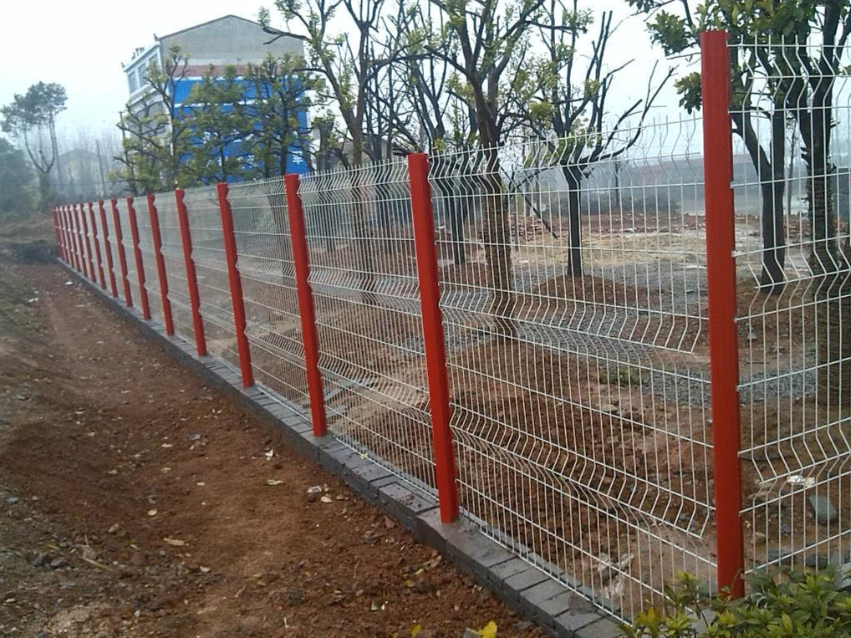 High Stiffness Mesh Anti Climb Security Fencing V Rib  3D Reinforced