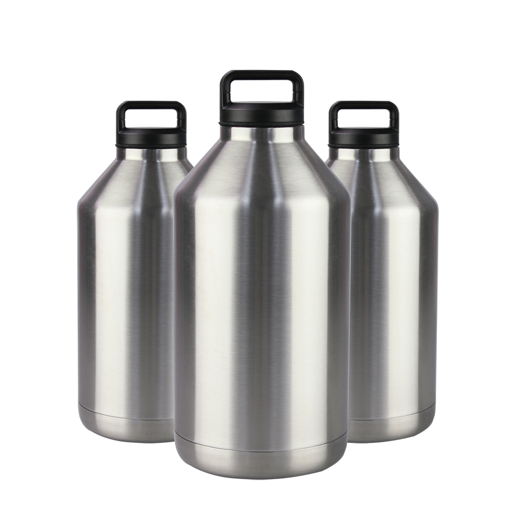 стена двойника 128oz 3.78L изолировала Growler для пива