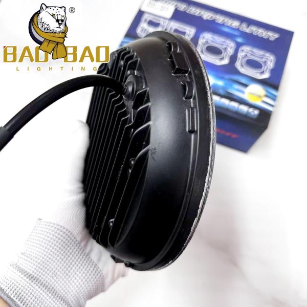 7 Inch White Yellow Motorcycle LED Headlight 12V Waterproof IP67