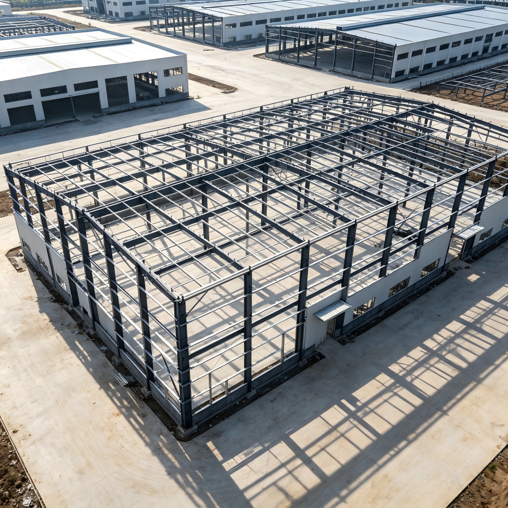 Fast Installation Economical Steel Structure Workshop Factory Shed for Batch Production Multi-Span Custom