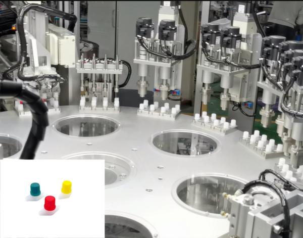 Máquina de ensamblaje automático de tapa de gelatina