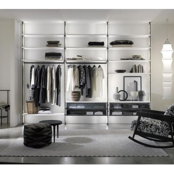 Полностью стеклянные ящики шкафа 4 шкафа двери 4M алюминиевые построенные в шарике