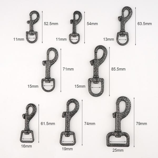 Bag Handbag Making Hardware Zinc Alloy Snap Hook and Keychain for Small Swivel Hooks