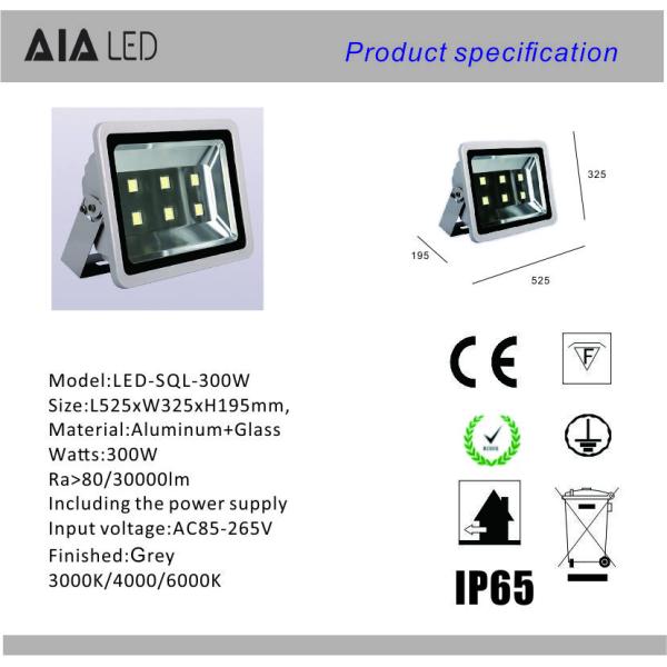 exterior IP66 waterproof SMD 300W LED Flood light for square decoration