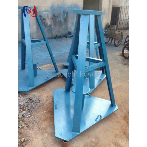 Soporte hidráulico de columna para tambor de cable 30KN - 500KN, caballetes para tendido de cable
