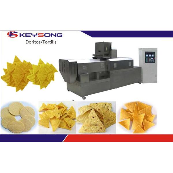 Commercial Food Processing Equipment , Fried Bugles Snacks Manufacturing Machine