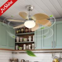 30 polegadas de ventilador de teto LED tradicional interior controle remoto de 6 velocidades motor DC