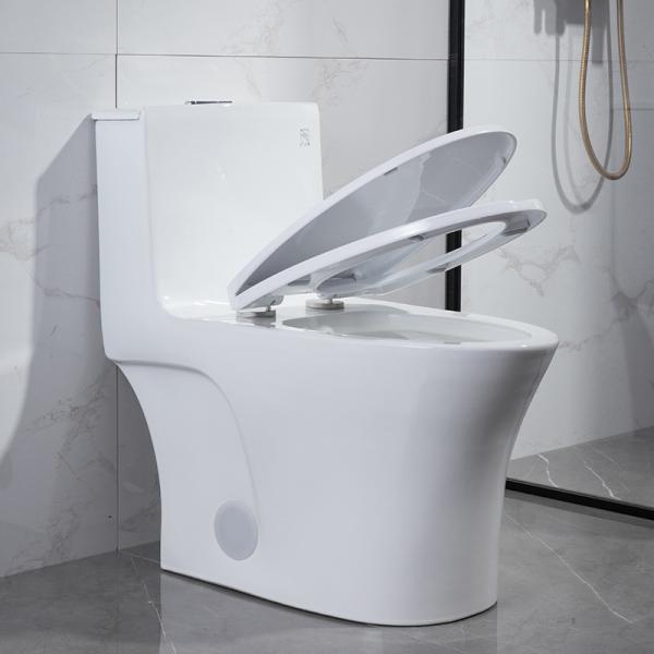 O resplendor duplo redondo de Front One Piece Skirted Toilet prolongou CUPC saião