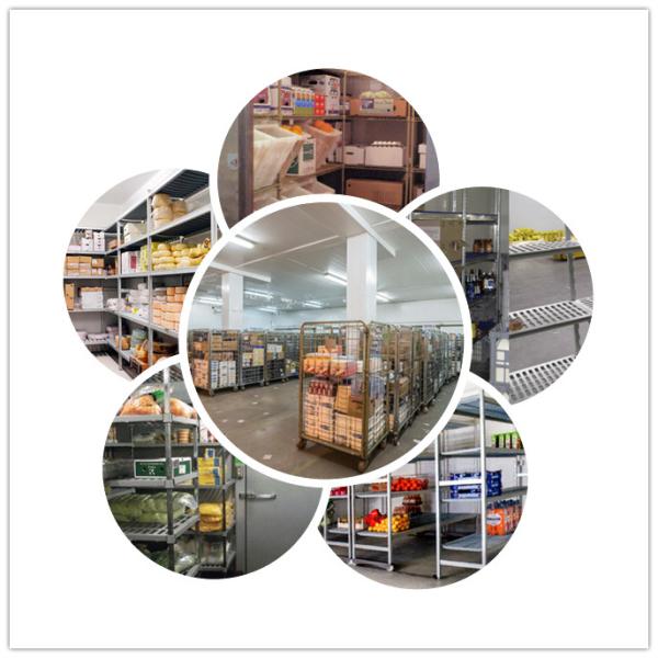 Freezer Warehouse Rolling Commercial Wire Shelving 5 - Layers 355*533*1215mm